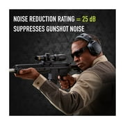 Peltor Sport Tactical 500 Electronic Hearing Protection Earmuffs, Bluetooth-Enabled, Black, NRR 25 dB