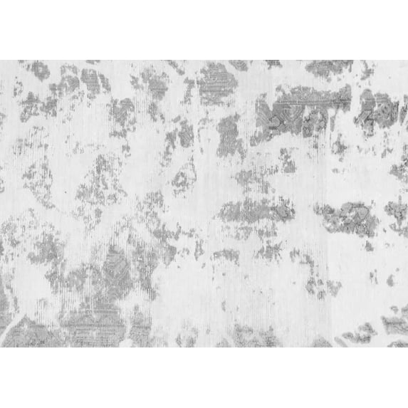 Ahgly Company Indoor Rectangle Abstract Gray Modern Area Rugs, 8' x 12'