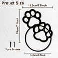 thumbnail image 2 of Paw Print Metal Towel Ring Cute Cat Paw Print Towel Holder Dog Claw Pattern Towel Ring Black Art Towel Rack Wall Mounted for Bathroom Kitchen Towel Hanger Home Decors Gift, 2 of 9