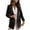 Black, variant on Lindreshi Blazers for Women Womens Ladies Solid Turn Down Collar Jacket Long Sleeve Coat Outerwear Blazer