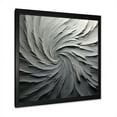 thumbnail image 2 of Designart "Meditative Movement In Grey And Beige II" Abstract Spirals Picture Framed Wall Art Prints, 2 of 5