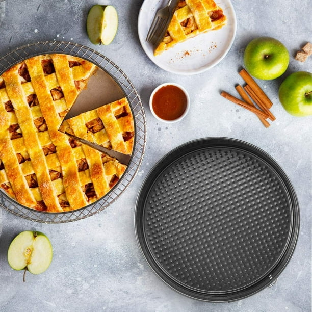 Moule à Gâteau Rond 20 Cm Démontable Avec Charnière – Acier Anti-Adhésif Premium Pour Cheesecake Parfait Et Pâtisseries Faciles à Démouler
