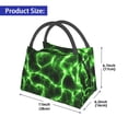 thumbnail image 2 of Easygdp Green Lightning Bolsa de Almuerzo Insulada Reutilizable, Bolsa de Mano y Bandolera para Oficina, Trabajo, Viajes, 2 of 6