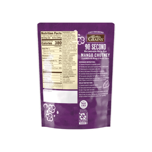 Earthly Grains 90 Second White Rice, 3 pcs