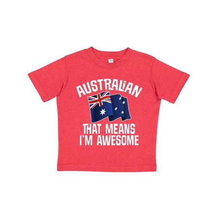 

Inktastic Australian Awesome Australia Country Flag Gift Toddler Boy or Toddler Girl T-Shirt