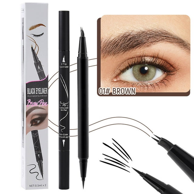 Salud y Belleza, Belleza y Maquillaje, Lápiz/Polvo para Cejas, Lápiz para Cejas, Lápiz de Cejas Doble, Resistente al Agua y Antimanchas, Lápiz para Cejas