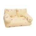 thumbnail image 2 of Sofá cama para gatos, cama para cachorros, transpirable, antideslizante, para perros pequeños L amarillo, 2 of 9
