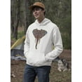 thumbnail image 2 of Tribal Elephant  Hoodie Men -Image by Shutterstock, Male 3X-Large, 2 of 4