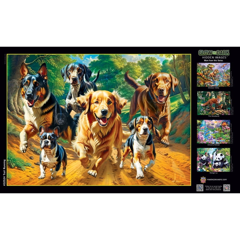 MasterPieces Trail Running Adventure 500 Piece Glow Puzzle photo 5