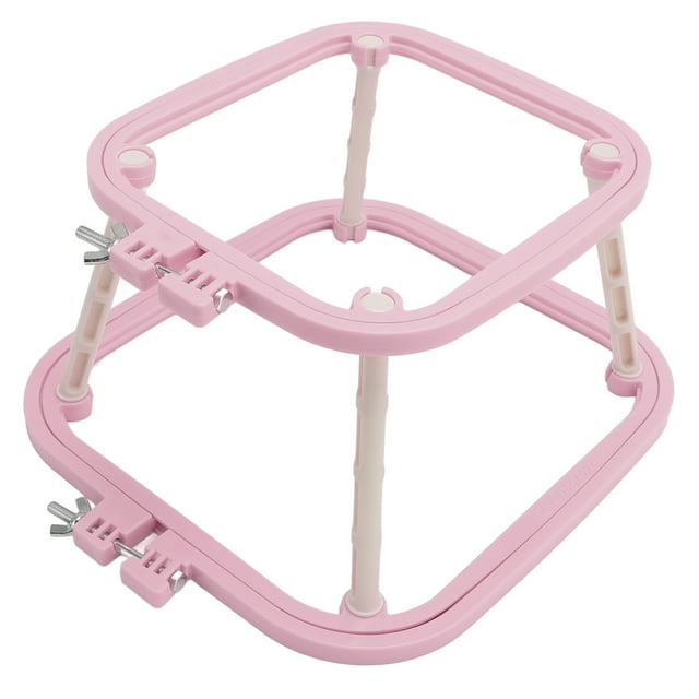 Cadre de Broderie Double Couche, Support de Lapin de Cerceau de Bureau, Support de Point de Croix, Support de Cerceau de Point Intégré, Outil de Support de Broderie pour Projets de Quilting, Couture