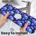thumbnail image 6 of Sikiie cool crystal Skull flower Splash Guard for Sink Faucet-1 PC Super Absorbent Fast Drying Mat Sink Gadgets-Splash Guard for Kitchen, Sink Mat, 6 of 7