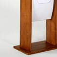 thumbnail image 7 of M&T Displays Floor Standing Double Sided Dark Wood Magazine Brochure Rack - 10 Clear PET G Pocket, 7 of 7