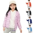 thumbnail image 6 of SGMVNU Hooded Puffer Jacket for Boys Girls, Light Weight Packable Down-Alternative Warm Coat, Winter Outerwear for Kids, Zipper Puffer Jackets with Pockets, Orange, 6-7 Years, 6 of 6