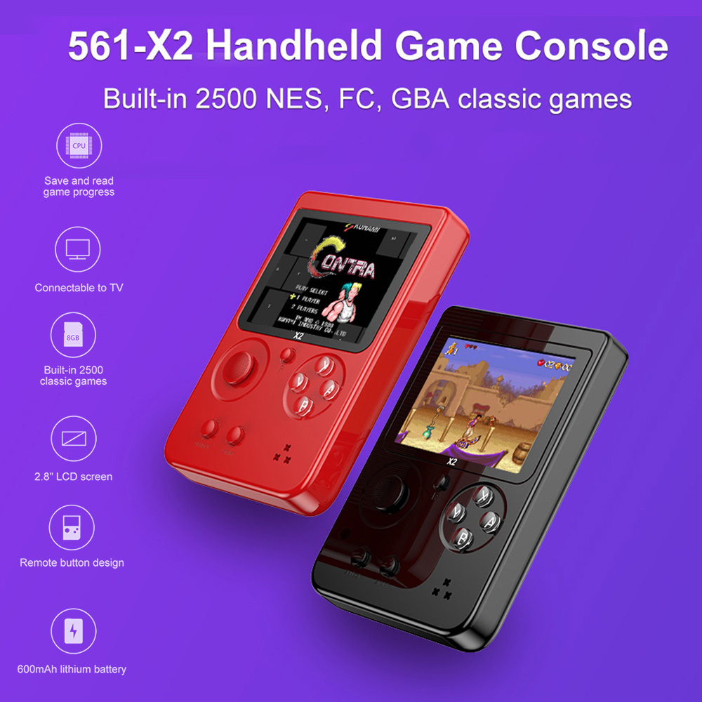 handheld games console with built in games