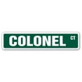 thumbnail image 1 of COLONEL Signe de Rue Signe de Chambre d'Enfant Intérieur/extérieur 24" Signe en Plastique de Large, 1 of 1