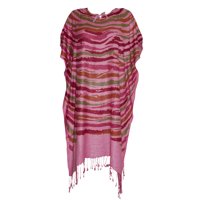 Mogul Women Kaftan Pink Printed Beach Cover Up caftan