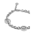 thumbnail image 5 of Michael Kors Women's Stainless Steel Chain Bracelet with Crystal Accents SILVER CIRCLE LOGO, 5 of 5