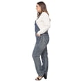 thumbnail image 3 of Women's Plus Size Adjustable Strap Denim Bib Overalls Straight Leg Jean Jumpsuits, Blue, X-Large, 3 of 3