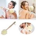 thumbnail image 2 of DVKOVI Long Handle Loofah Back Body Scrubber for Men Women Exfoliating Shower Sponge on A Stick Brush Exfoliator Bath Accessories Handheld Washer for Adults, 2 of 6