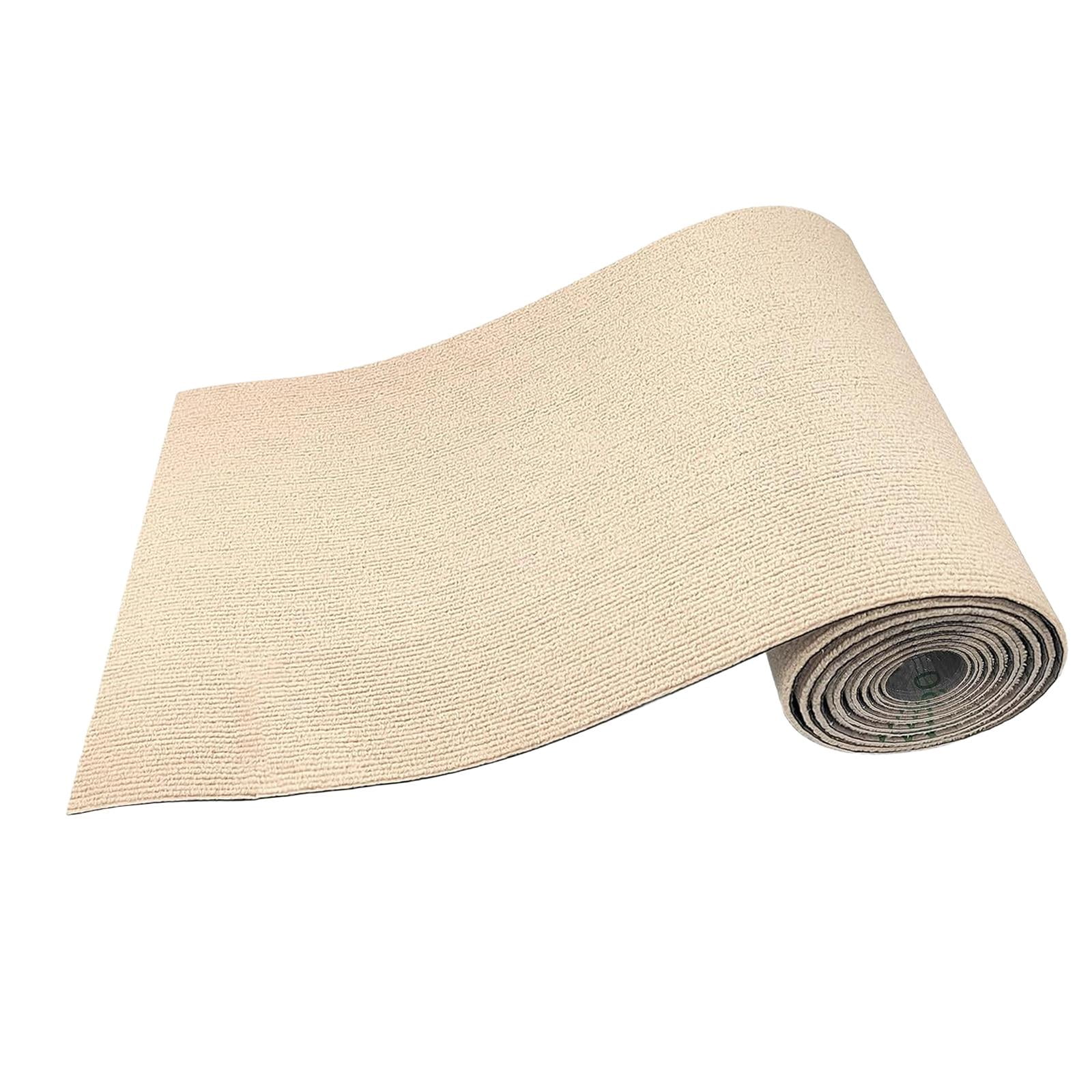 EHJRE Cuttable Scratching Mat for Cats, Self- Replacement Mat, 40 X 200 Cm, Cover for Scratching Post Shelves, Cat Carpet for Cat Scratching Post Khaki
