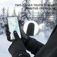 thumbnail image 2 of HSHDLDF Gants Imperméables pour Hommes et Femmes Gants d'Hiver Chauds avec Toucher Sensible Bouts des Doigts pour Vélo Course Conduite, 2 of 7