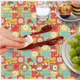 thumbnail image 6 of Pioneer Flower Floral Print Pattern Round Tablecloth 60 X 60 Inch, Wrinkle Resistant Wipeable Table Cloth for Kitchen Dining Picnic Patio Party, 6 of 6