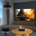 thumbnail image 3 of Vamvo Mini Projector with WiFi and Bluetooth, Native 1080P Portable Movie Projector with HDMI and USB for Phone, Laptop, TV Stick, PS5 and Game Console, 3 of 8