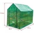 thumbnail image 7 of Sundale Outdoor Gardening Large 4 Tier 12 Shelf Hot Green House with PE Cover and Zipper Door, Waterproof Walk in Plant Green House, UV Protection, Insect Prevention, L97" x W56" x H77.6", 7 of 7