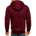thumbnail image 2 of LEEy-world Sweatshirts Mens Fashion Hoodies Sport Sweatshirt Solid Color Pullover Red,XL, 2 of 4