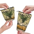 thumbnail image 3 of Lsque Vintage Garlic Bread Illustration Pattern Telescopic Pencil Bag Pen Holder Stationery Case, Stand-up Retractable Transformer Bag Organizer, 3 of 6