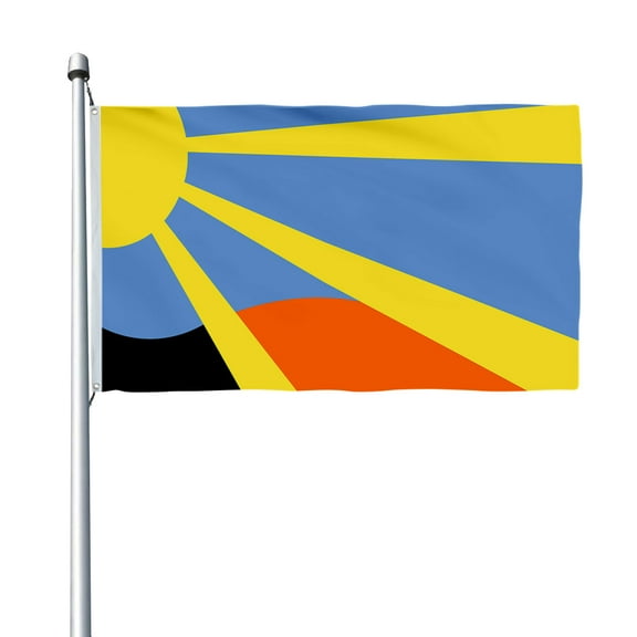 Aihccy Brandon, South Dakota Flag with Brass Grommets Size - 3x5Ft