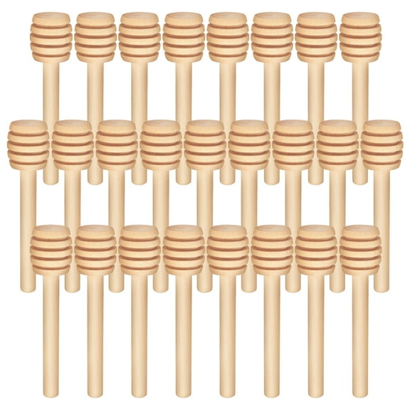 25 Pcs Honey Dipper Sticks - Wooden Honey Dipper- 3 Inch Mini Wooden Honeycomb Sticks, Honey Stirrer Stick For Honey Jar Dispense Drizzle Honey and Wedding Party Favors Gift