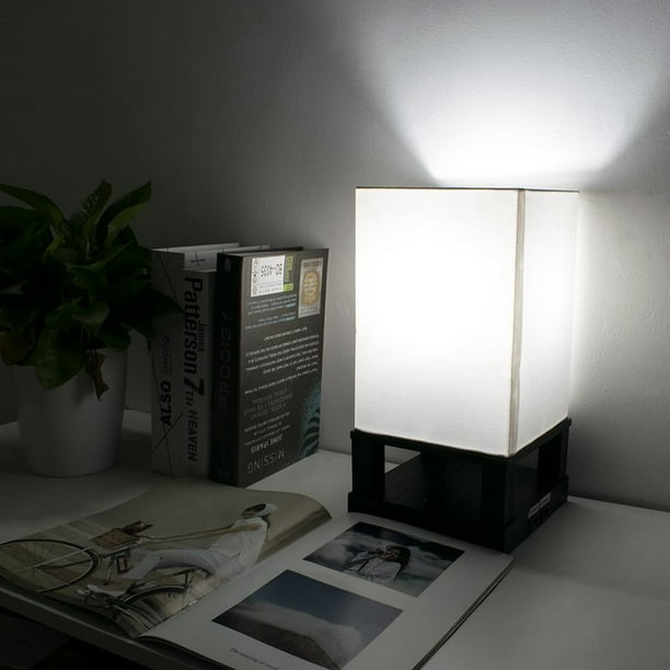 Zimtown Bedside Table Lamp with Dual USB Charging Ports ...