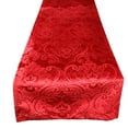 thumbnail image 6 of Velvet Embossed Victorian Damask Table Runner, 6 of 7