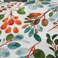 thumbnail image 3 of JOLUSERE Housse de Couette Grand, Ensemble de Housse de Couette Réversible 3 Pcs Motif Feuille Doux Respirant, Vert Orange, 3 of 8