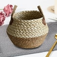 thumbnail image 2 of DOLITY Baskets Decorative Woven Basket for Closet Dorm Brown Small, 2 of 6