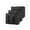 A-130Black, variant on WYanRUI Large Capacity Aluminum Foil Insulated Cooler Tote Bag, Reusable Thermal Grocery Shopping Carrier for Hot Cold Food Picnic Catering Construction Site Meal Transport