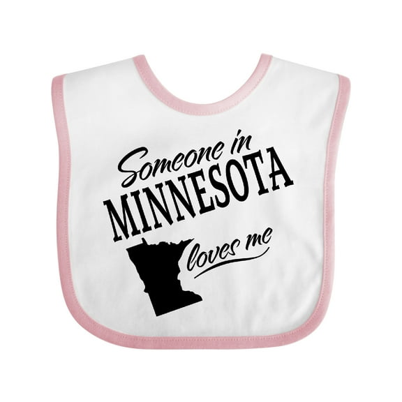 Inktastic Someone in Minnesota Loves Me Boys or Girls Baby Bib