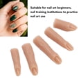 thumbnail image 3 of 5 Piezas Dedos De Práctica De Silicona Para Uñas Acrílicas Maniquí De Dedo De Entrenamiento De Uñas Flexible Dedos De Manicura De Tamaño Para Arte De Uñas DIY, Salón De, 3 of 7