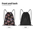 thumbnail image 5 of Kdxio Bouquet Print Drawstring Backpack Bag,Waterproof Draw String Back Sack, Gym Drawstring Bags Swim Bag For Unisex, 5 of 9