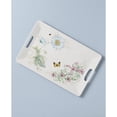 thumbnail image 2 of Lenox Butterfly Meadow Melamine Floral Melamine 18.75" x 13" Handled Serving Tray, 2 of 6