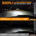 thumbnail image 5 of 2Pcs 9005 HB3 White 6000K LED Daytime Running Light DRL Bulbs For Toyota 4Runner, 5 of 8