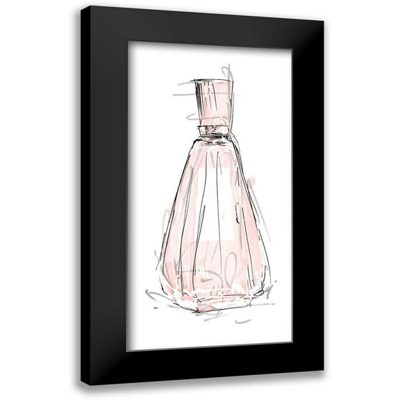 OnRei 9x14 Black Modern Framed Museum Art Print Titled - Perfume Bottle