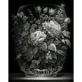 thumbnail image 4 of Maki 20x24 Black Modern Wood Framed Wall Art Titled - Greyscale Bouquet I, 4 of 6