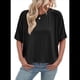 thumbnail image 1 of Camisetas de Verano 2025 para Mujer, Camisetas Lisas, Camisetas Holgadas de Gran Tamaño, Camisetas Básicas Negras L, 1 of 6