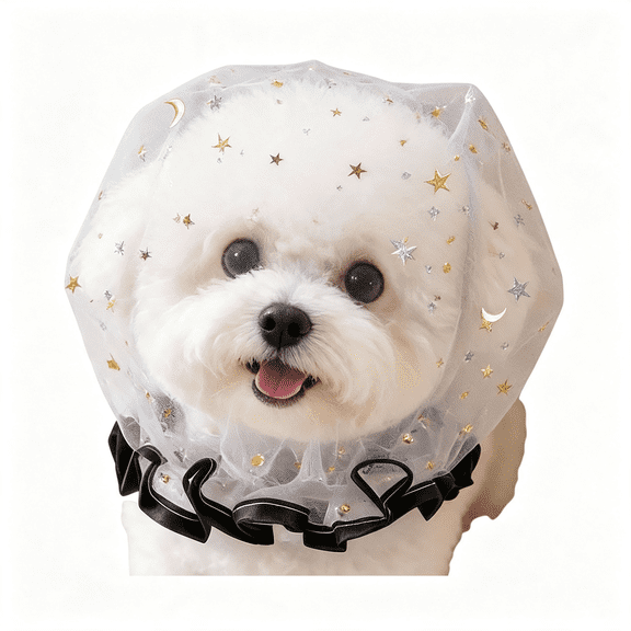 GASTROPOD Pet Anti-Scavenging Muzzle for Small Dog,Cat Head Protector Face Guard Net Mesh,Prevents Eating Foreign Objects Outdoors Prevents Eating Foreign Dog Muzzles to Prevent Eating Off Ground