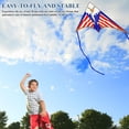 thumbnail image 3 of Kite, Delta Kites for Kids Ages 4-8 & 8-12, Extremely Easy to Fly for Beginners, with 328ft String, for Outdoor Activities & Family Trip Easter Gifts(Triangle Eagle), 3 of 8