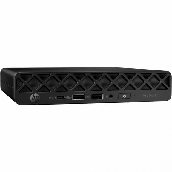 HP ProDesk 4 G1i Desktop Computer - Intel Core Ultra 5 235T - 16 GB - 512 GB PCI Express NVMe SSD - Mini PC - Jack Black - Intel Q870 Chip - Windows 11 Pro - Intel DDR5 SDRAM - Wi-Fi 6E (IEEE 802.1...
