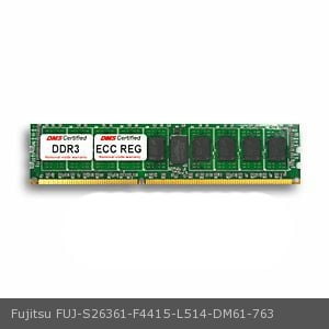Fujitsu Dimm Memory DMS Compatible/Replacement for Fujitsu S26361-F4415-L514 PRIMERGY BX922 S2 4GB DMS Certified Memory DDR3-1333 (PC3-10600) 512x72 CL9 1.5v 240 Pin ECC Registered DIMM - DMS ()