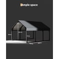 thumbnail image 4 of 10 ft x 15 ft Heavy-Duty Metal Carport with Reinforced Frame & Steel Roof, All-Weather Canopy Shelter for Pickups, Cars, Boats & Tractors, 4 of 7